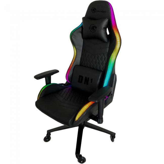 Cadeiras Gamer DN1 RGB Giratria 